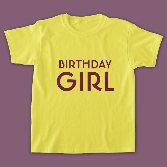 Birthday Girl Lila Letting T-Shirt (Von Creator hochgeladen)