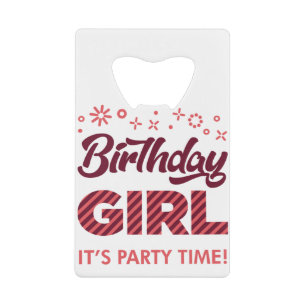 Birthday Girl Party Princess Crown Girls Geldbeutel Flaschenöffner