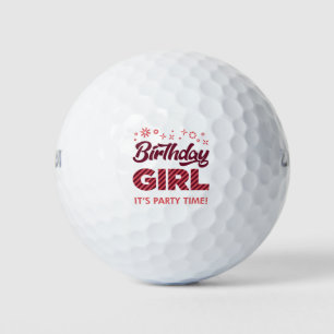 Birthday Girl Party Princess Crown Girls Golfball