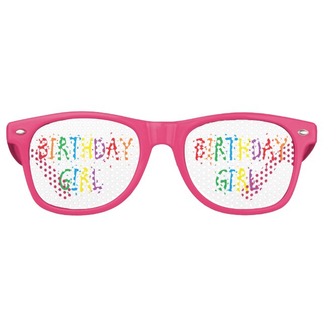"Birthday Girl" Party Shades Sonnenbrille (Vorderseite)