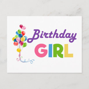 Birthday Girl Postkarte