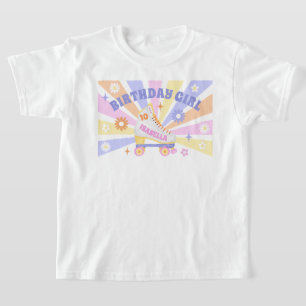 Birthday Girl Retro Roller Skate Geburtstagsparty T-Shirt