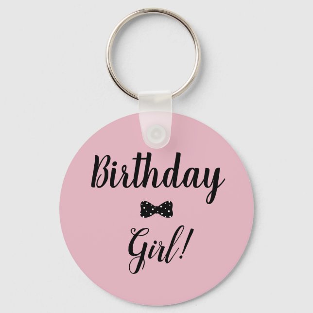 Birthday Girl Schlüsselanhänger (Vorderseite)