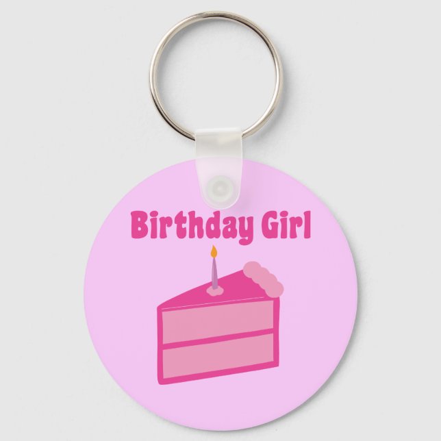 Birthday Girl Schlüsselanhänger (Vorderseite)