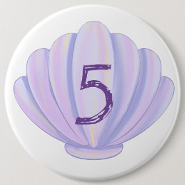 Birthday Girl Seashell Unterhalb des Party Button