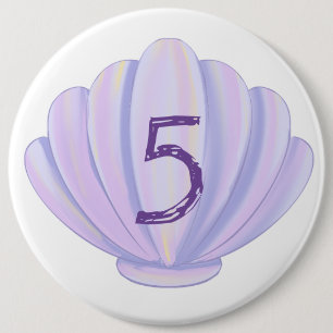 Birthday Girl Seashell Unterhalb des Party Button