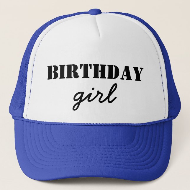 Birthday Girl Truckerkappe (Vorderseite)