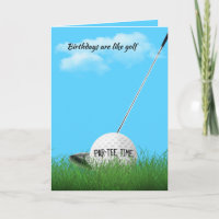 Birthday Golf Ball und Club