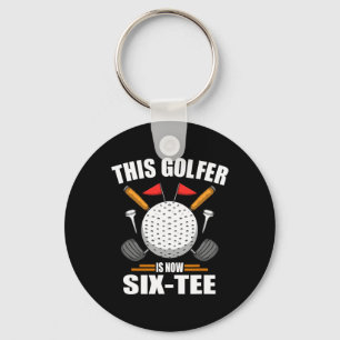 Birthday Golf Shirts für Männer 60 Jahre alt Golfe Schlüsselanhänger