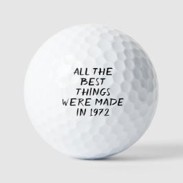 Birthday Golfer Funny 50. Black Vater Golf Golfball