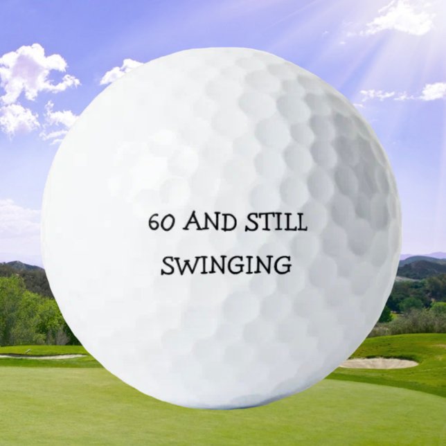 Birthday Golfer Funny 60. Happy Vater Golf Balls Golfball (Von Creator hochgeladen)
