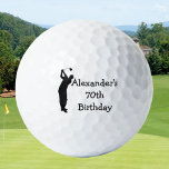 Birthday Golfer Funny 70. Happy Vater Golf Balls Golfball<br><div class="desc">Geburtstag. Ideal für Vater,  Großvater,  Stiefvater. Golfer Geschenkidee. Personalisieren Sie es mit einem Jahr.</div>