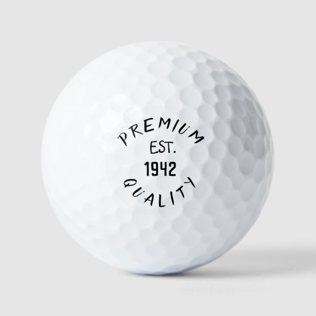 Birthday Golfer Funny 80. Happy Vater Golf Balls Golfball (Vorderseite)