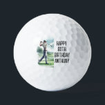 Birthday Golfer Funny 80. Happy Vater Golf Balls Golfball<br><div class="desc">Alles Gute zum 80. Geburtstag! Witziges 80. Geburtstagsziffer. Ideal für Vater, Großvater, Stiefvater. Golfer Geschenkidee. Personalisieren Sie es mit einem Namen.</div>
