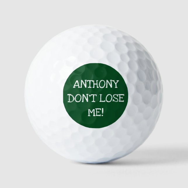 Birthday Golfer Funny 90. Happy Vater Par Spaß Golfball (Vorderseite)