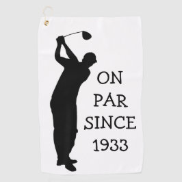 Birthday Golfer Funny 90. Happy Vater Par Spaß Golfhandtuch