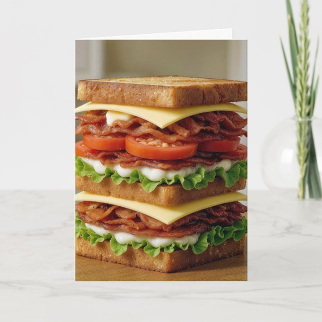 Birthday Gourmet B.L.T. Sandwich Karte (Vorderseite)