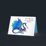 Birthday, Grandson, Dragon Kaleidoscope Sammlung Karte<br><div class="desc">See many other designs in this bright Kaleidoscope Collection.  See under MY SAMMLUNGEN - KALEIDOSCOPE COLLECTION</div>