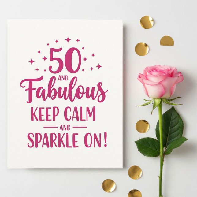 Birthday Greeting Card for Her - 50th Birthday  (Von Creator hochgeladen)