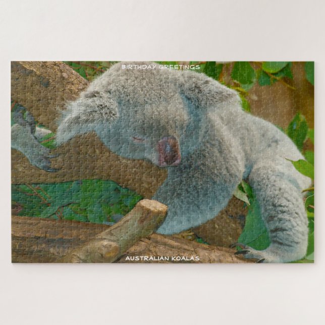 Birthday Greetings Australian Koalas (Horizontal)