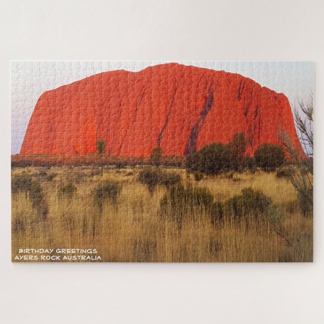 Birthday Greetings Ayers Rock Australia (Horizontal)