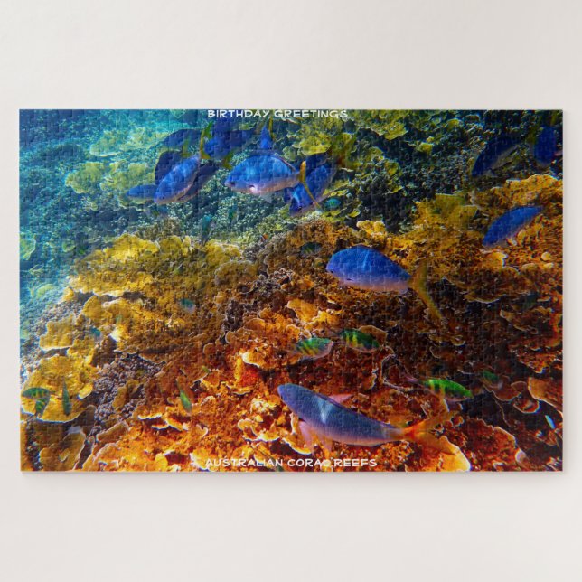 Birthday Greetings Coral Reef Australien (Horizontal)