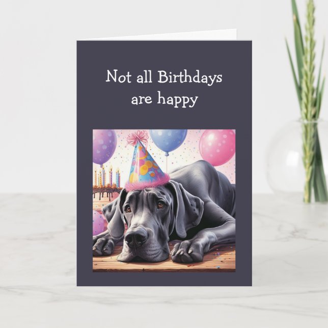 Birthday Greetings for Tough Sad Difficult Times Karte (Vorderseite)