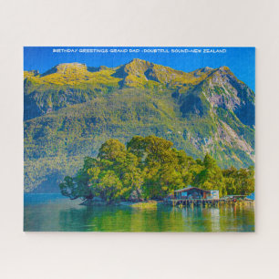 Birthday Greetings Grand Vater - Doubtful Sound-NZ