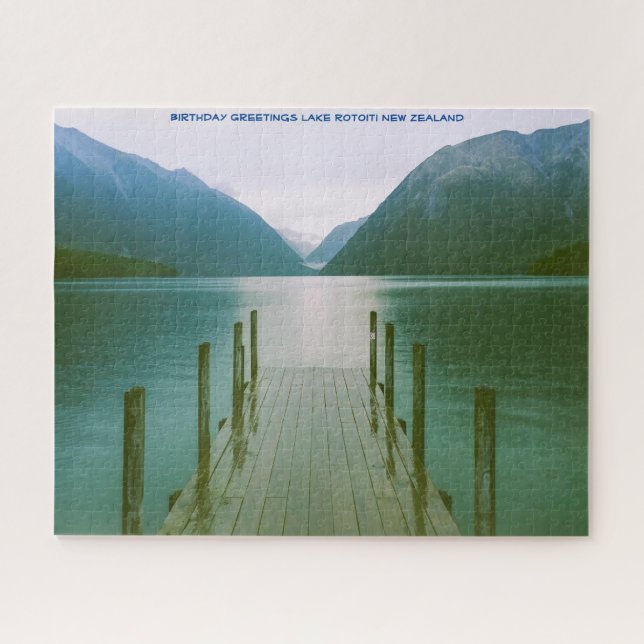 Birthday Greetings Lake Rotoiti Neuseeland (Horizontal)