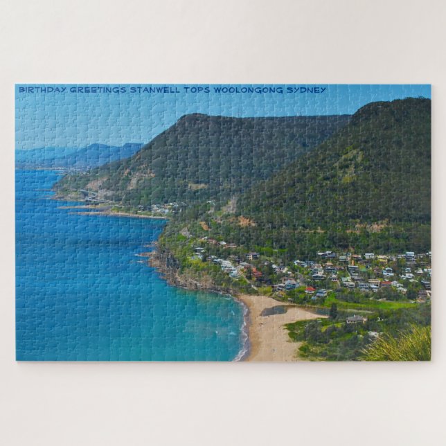 Birthday Greetings Stanwell Tops Woolongong Jigsaw (Horizontal)