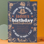 "Birthday Hullabaloo" Kid Cowboy Western Geburtsta Einladung<br><div class="desc">Ist Ihr Cowpoke bereit für einen Geburtstag hullabaloo? Dieser Cowboy Rodeo-Geburtstagsausflug ist eine bezaubernde Art, die Hobby zu entfachen! Dieses Party lädt mit seinen individuell gestaltbaren Farben zum Feiern ein! Karo in unserem Shop für die Koordination von Party-Artikeln. Suchen Sie etwas Anderes? Senden Sie uns eine Nachricht oder eine E-Mail...</div>