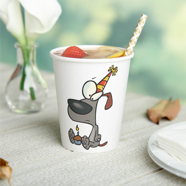 Birthday Hund Pappbecher (Von Creator hochgeladen)