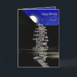 Birthday, Husband, Ship with Sails, Night Karte<br><div class="desc">Ideal card for any man in your life. See similar or same image available in many categories,  Son,  Dad,  brother usw. for Father's Day and/or Birthdays.</div>