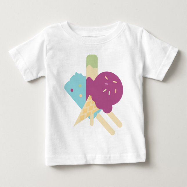 Birthday Ice Cream Baby T - Shirt (Vorderseite)
