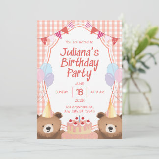 Birthday Invitation Gold Luxury Elegant Design