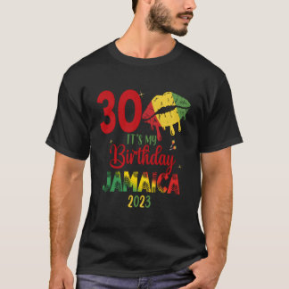 Birthday Jamaica Girl 30th 50th Party Outfit Match T-Shirt
