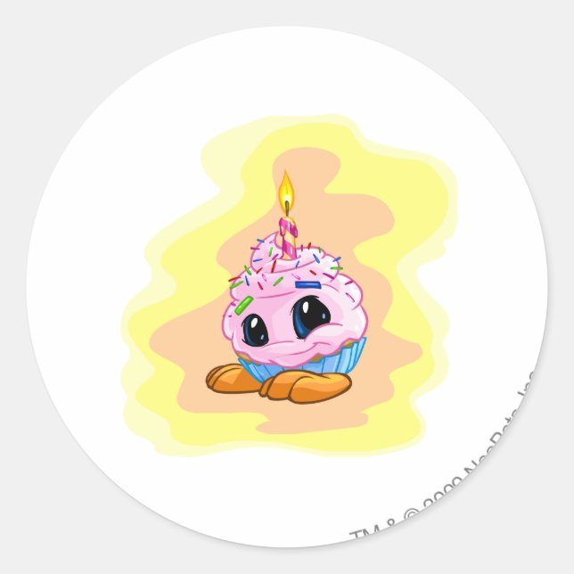 Birthday JubJub Runder Aufkleber (Vorderseite)