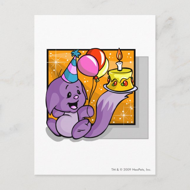 Birthday Kacheek Postkarte (Vorderseite)