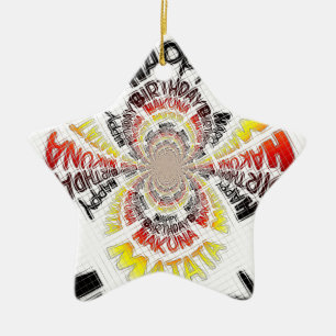 Birthday Kaleidoskop Art Print Keramik Ornament