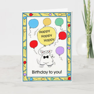 BIRTHDAY-Karte Karte