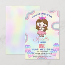Birthday Kawaii Regenbogen Einhorn Party für Mädch
