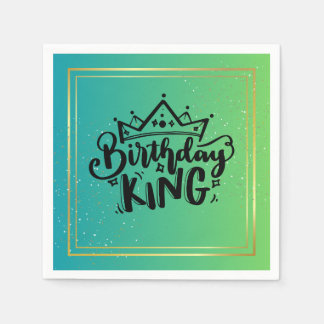Birthday King Paper Napkins Serviette