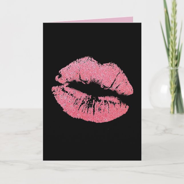 BIRTHDAY KISS GREETING CARD KARTE (Vorderseite)