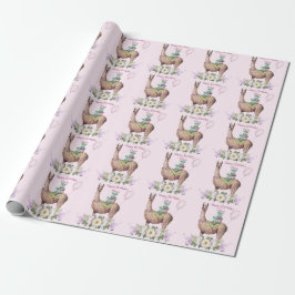 Birthday Llama Geschenkpapier