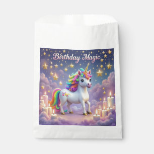 Birthday Magic Poster Whimsical Einhorn Kinder Par Geschenktütchen
