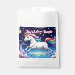 Birthday Magic poster Whimsical Einhorn Party Art Geschenktütchen
