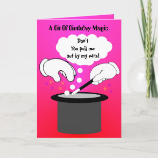 Birthday Magic Trick Karte
