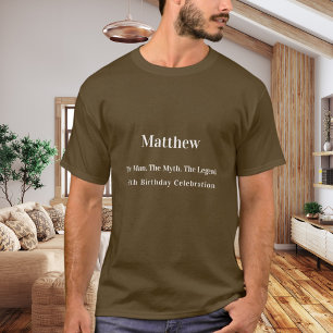 Birthday man myth legend name fun braun T-Shirt