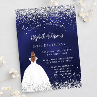 Birthday Marine blauen Glitzer Kleid Luxus
