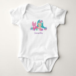 Birthday Mermaid Party Baby Bodysuit Baby Strampler